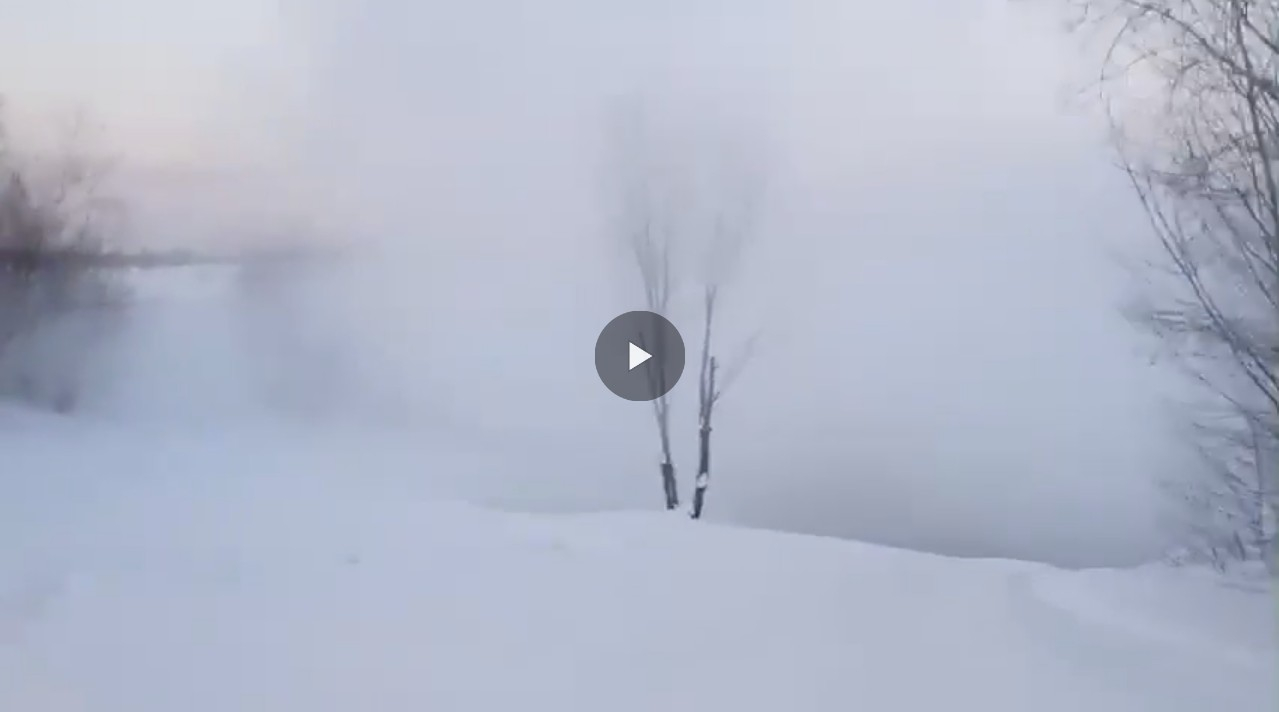 В Сыктывкаре возле Кировского парка витал густой вонючий туман (видео)