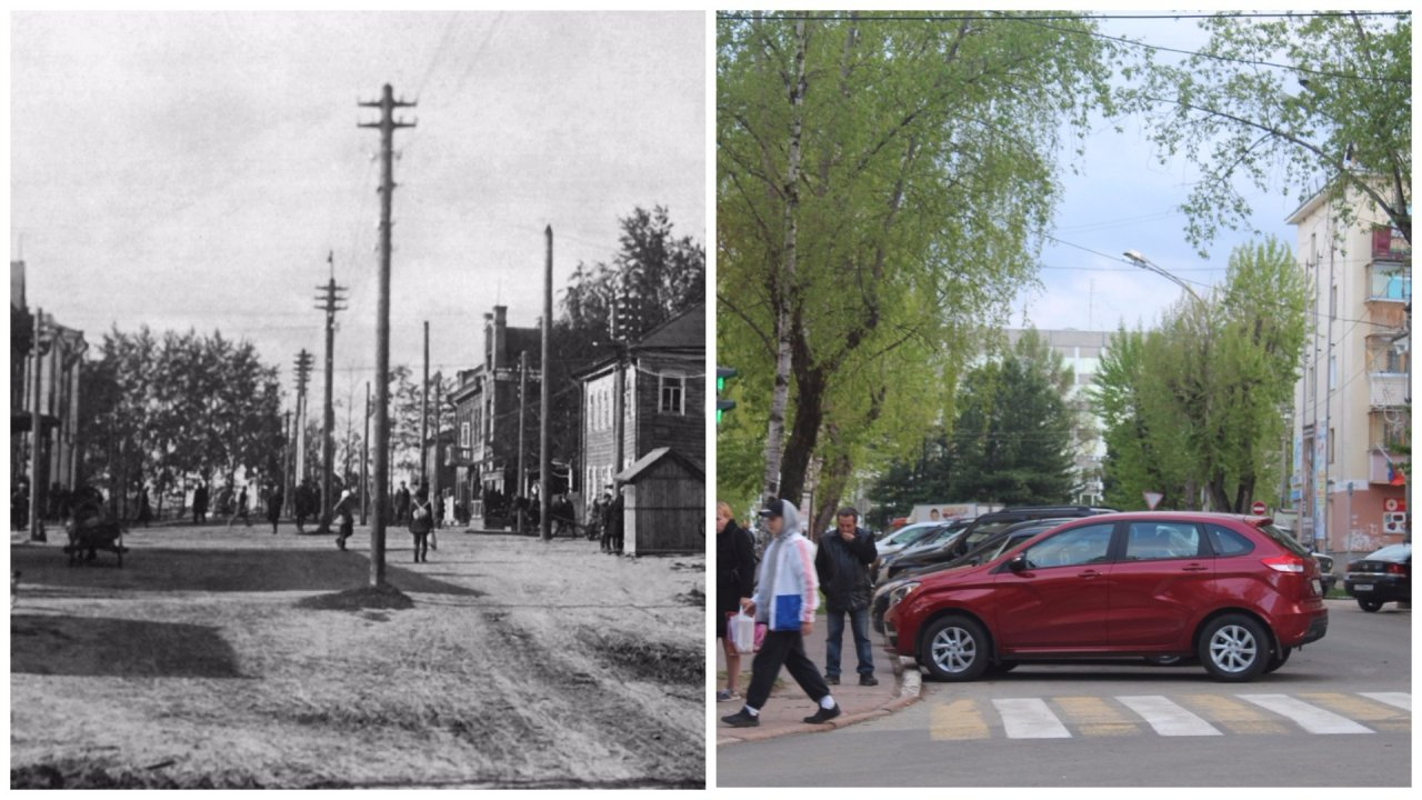 До и после: как поменялся перекресток улиц Коммунистической и Советской в Сыктывкаре за 90 лет