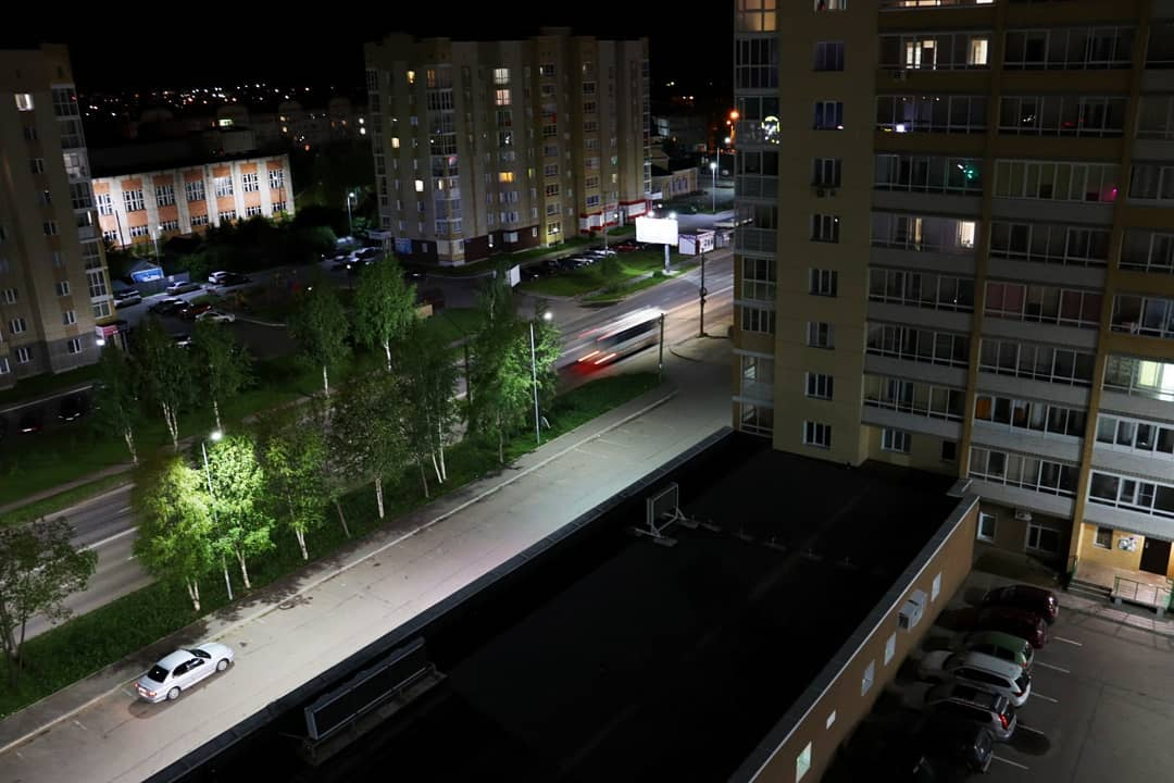 Фото дня: ночные огни спального района Сыктывкара