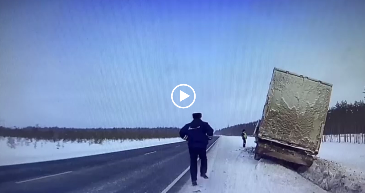 Пьяный дальнобойщик из Коми устроил «гонки» с полицией Вологодской области (видео)