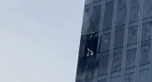 Беспилотник врезался в строящееся здание "Москва-Сити"