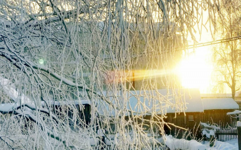 Фото дня от сыктывкарки: зимняя сказка в Корткеросе