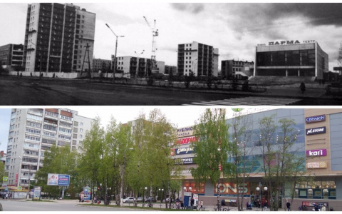 До и после: как изменился перекрёсток улиц Коммунистической и Старовского в Сыктывкаре за 45 лет
