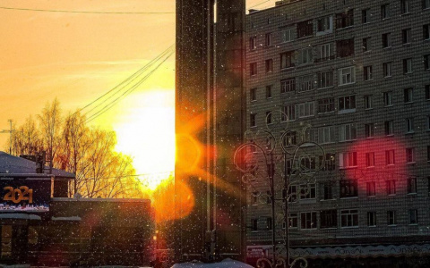 Фото дня в Сыктывкаре: зимний солнечный день